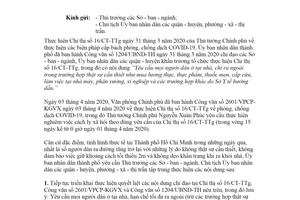 Công văn 1297/UBND-VX 2020 tiếp tục thực hiện nghiêm Chỉ thị 16/CT-TTg thành phố Hồ Chí Minh