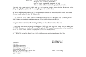 Công văn 152/SYT-NVD 2020 chống lây lan Covid-19 ra cộng đồng Sở Y tế Hà Nội