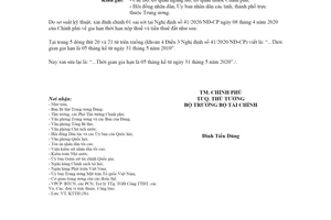 Công văn 132/CP-KTTH 2020 đính chính Nghị định 41/2020/NĐ-CP