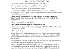 Nghị định 48/2020/NĐ-CP sửa đổi Nghị định 38/2016/NĐ-CP hướng dẫn Luật Khí tượng thuỷ văn