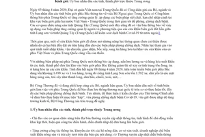 Công văn 2532/BCT-XNK 2020 Trung Quốc quản lý cửa khẩu biên giới phòng chống dịch Covid-19