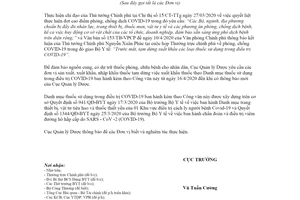 Công văn 4162/QLD-KD 2020 tạm dừng xuất khẩu thuốc chống COVID 19