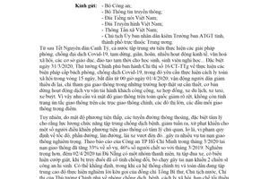 Công văn 140/UBATGTQG 2020 bảo đảm trật tự an toàn giao thông trong thời gian cách ly toàn xã hội