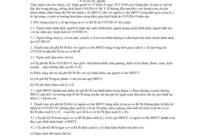 Công văn 2146/BYT-BH 2020 thanh toán chi phí khám chữa bệnh bảo hiểm y tế do COVID-19