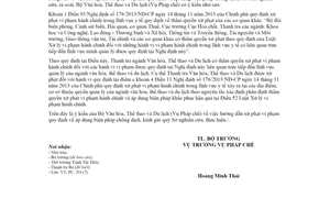 Công văn 1451/BVHTTDL-PC 2020 hướng dẫn xử phạt vi phạm hành chính về chống dịch