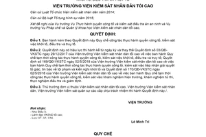 Quyết định 111/QĐ-VKSTC 2020 Quy chế công tác thực hành quyền công tố