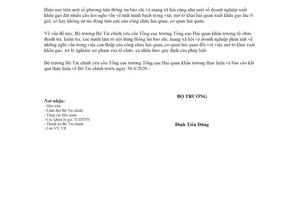 Công văn 4764/BTC-VP 2020 kiểm tra tiêu cực trong quản lý hải quan đối với xuất khẩu gạo