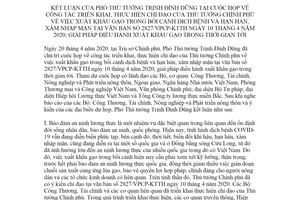 Thông báo 163/TB-VPCP 2020 kết luận Phó Thủ tướng triển khai chỉ đạo xuất khẩu gạo trong dịch bệnh