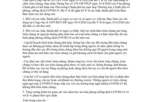 Công văn 2251/BYT-DP 2020 tổ chức tiêm chủng trong tình hình dịch COVID-19