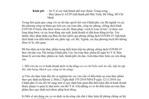 Công văn 965/ATTP-NĐTT 2020 hướng dẫn bảo đảm an toàn thực phẩm phòng chống COVID-19