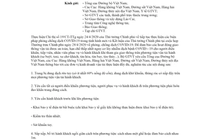 Công văn 4101/BGTVT-CYT 2020 đảm bảo phòng chống COVID 19 trên phương tiện giao thông