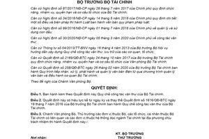 Quyết định 688/QĐ-BTC 2020 Quy chế công tác văn thư