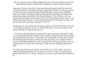 Thông báo 177/TB-VPCP 2020 kết luận Thủ tướng Chính phủ phòng chống dịch COVID 19