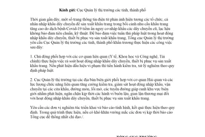 Công văn 915/TCQLTT-CNV 2020 kiểm tra nhập khẩu dây chuyền thiết bị cũ sản xuất khẩu trang