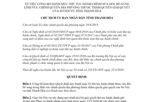 Quyết định 1477/QĐ-UBND 2020 công bố thủ tục hành chính chính quyền Sở Nội vụ Thanh Hóa