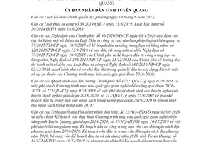 Quyết định 141/QĐ-UBND 2020 Kế hoạch đầu tư và xây dựng tỉnh Tuyên Quang