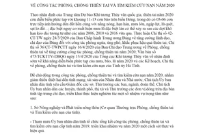 Chỉ thị 04/CT-UBND 2020 công tác phòng chống thiên tai tìm kiếm cứu nạn tỉnh Hà Tĩnh