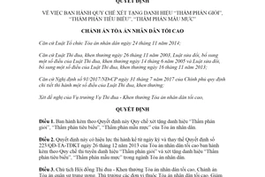 Quyết định 10/QĐ-TANDTC-TĐKT 2020 Quy chế xét tặng danh hiệu Thẩm phán giỏi