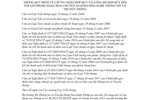 Thông tư 10/2020/TT-BTTTT sửa đổi Thông tư 30/2011/TT-BTTTT chứng nhận hợp quy