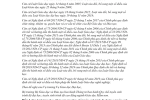 Thông tư 09/2020/TT-BGDĐT Quy chế tuyển sinh trình độ cao đẳng ngành Giáo dục Mầm non