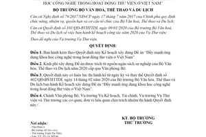 Quyết định 1227/QĐ-BVHTTDL 2020 Đề án ứng dụng khoa học công nghệ trong hoạt động thư viện