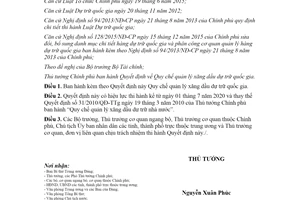 Quyết định 16/2020/QĐ-TTg Quy chế quản lý xăng dầu dự trữ quốc gia