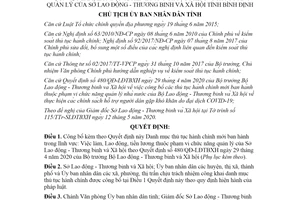 Quyết định 1790/QĐ-UBND 2020 công bố thủ tục hành chính Việc làm Sở Lao động Bình Định