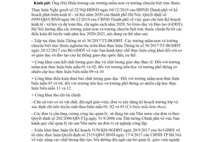 Công văn 1443/SGDĐT-KHTC 2020 xác định chỉ tiêu tuyển sinh của các trường Sở Giáo dục Hà Nội