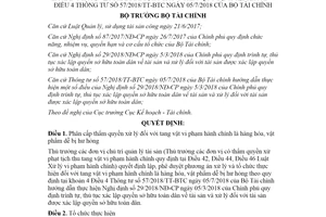 Quyết định 739/QĐ-BTC 2020 phân cấp xử lý tang vật vi phạm hành chính là hàng hóa dễ bị hư hỏng