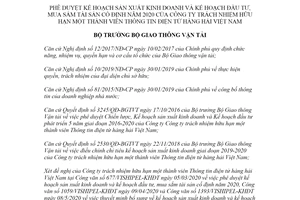 Quyết định 912/QĐ-BGTVT 2020 Kế hoạch sản xuất kinh doanh Công ty Thông tin điện tử hàng hải