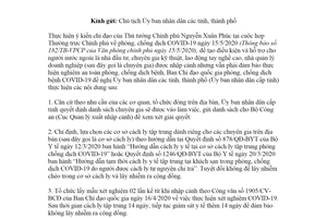 Công văn 2847/CV-BCĐ 2020 hỗ trợ người nước ngoài là nhà đầu tư nhập cảnh Việt Nam để làm việc