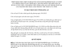 Quyết định 20/2020/QĐ-UBND thực hiện Nghị quyết 05/2020/NQ-HĐND tỉnh Long An