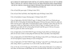 Thông tư 47/2020/TT-BTC thời điểm nộp chứng từ xuất xứ hàng hóa nhập khẩu trong Covid 19