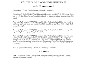 Quyết định 701/QĐ-TTg 2020 kiện toàn Ủy ban Quốc gia về Chính phủ điện tử