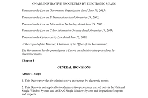 Decree 45/2020/ND-CP administrative procedures by electronic means