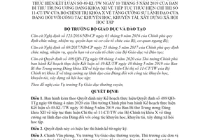 Quyết định 1420/QĐ-BGDĐT 2020 thực hiện Quyết định 489/QĐ-TTg khuyến học khuyến tài