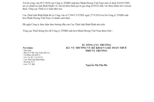 Công văn 1984/TCT-KK 2020 hoàn thuế giá trị gia tăng