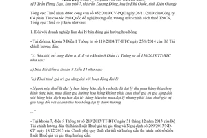 Công văn 2078/TCT-DNNCN 2020 chính sách thuế thuế thu nhập cá nhân