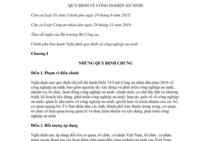 Nghị định 63/2020/NĐ-CP công nghiệp an ninh