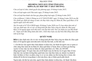 Nghị quyết 06/2020/NQ-HĐND công tác thăm dò khai quật khảo cổ từ ngân sách Vĩnh Long