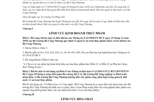 Thông tư 13/2020/TT-BCT sửa đổi quy định điều kiện đầu tư kinh doanh