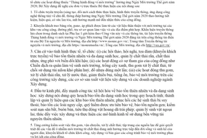 Công văn 2676/BXD-VP 2020 tổ chức hoạt động thuộc Tháng hành động vì môi trường