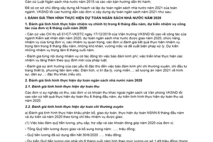 Hướng dẫn 23/HD-VKSTC 2020 xây dựng dự toán ngân sách nhà nước năm 2021