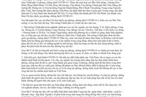 Thông báo 219/TB-VPCP 2020 Kết luận của Thủ tướng Chính phủ về phòng chống dịch COVID 19