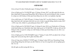 Nghị quyết 102/NQ-CP 2020 giải pháp đối với biên chế sự nghiệp giáo dục và y tế