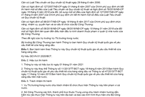 Thông tư 15/2020/TT-BCT Quy chuẩn kỹ thuật quốc gia về yêu cầu thiết kế cửa hàng xăng dầu