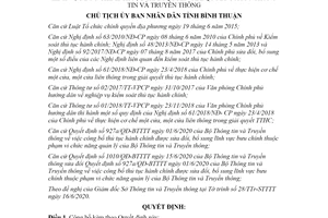 Quyết định 1480/QĐ-UBND 2020 công bố thủ tục hành chính bưu chính Sở Thông tin Bình Thuận