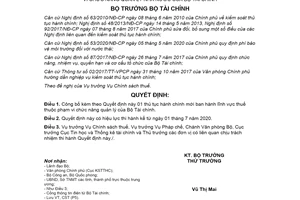 Quyết định 967/QĐ-BTC 2020 công bố thủ tục hành chính mới lĩnh vực thuế