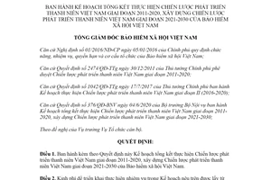 Quyết định 892/QĐ-BHXH 2020 tổng kết thực hiện Chiến lược phát triển thanh niên Việt Nam 2011 2020