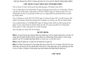 Quyết định 636/QĐ-UBND 2020 Công bố thủ tục hành chính sửa đổi Chứng thực Sở Tư pháp Điện Biên